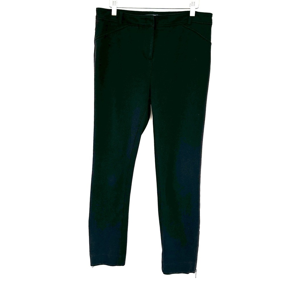 DKNY Black Ankle Pants, high waisted, skinny, stretch cotton blend - Picture 2 of 13